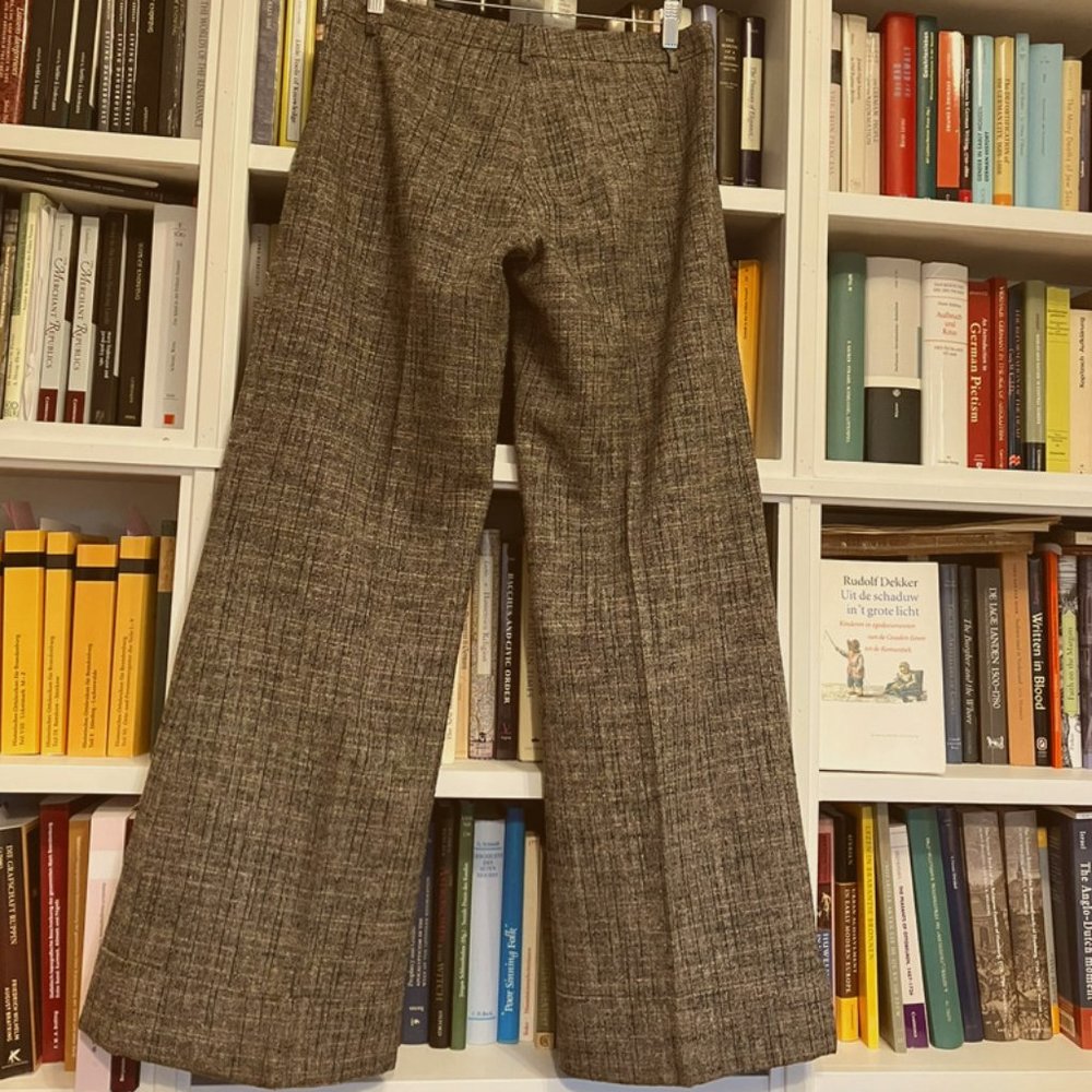 Dashing Tweed Trousers in Gray, Poleci/Anthropologie, Size 10